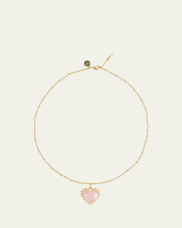 Heart Stone Pendant Necklace